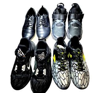Nike+ More Size 3 3.5 Tennis Sneakers Shoes Cleats Bulk Lot of 4 3 1/5